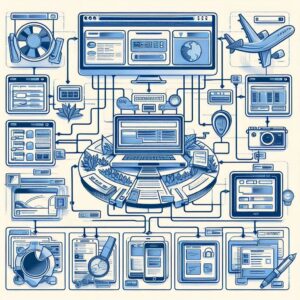 Website site map and information architecture diagram